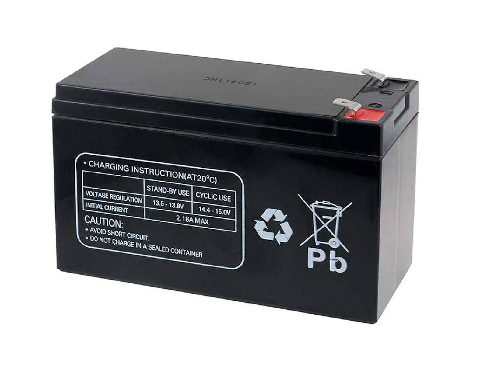 Powery Powery Ersatzakku für USV APC Back-UPS 500, 12V, Lead-Acid