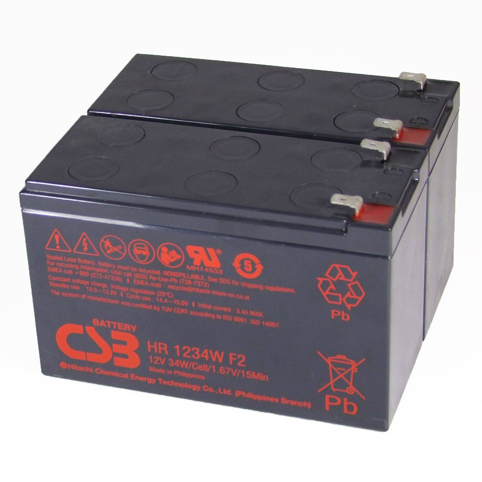CSB Bleiakku HR 1234W F2 ersetzt APC RBC 33 12V 9Ah, 12V, Lead-Acid