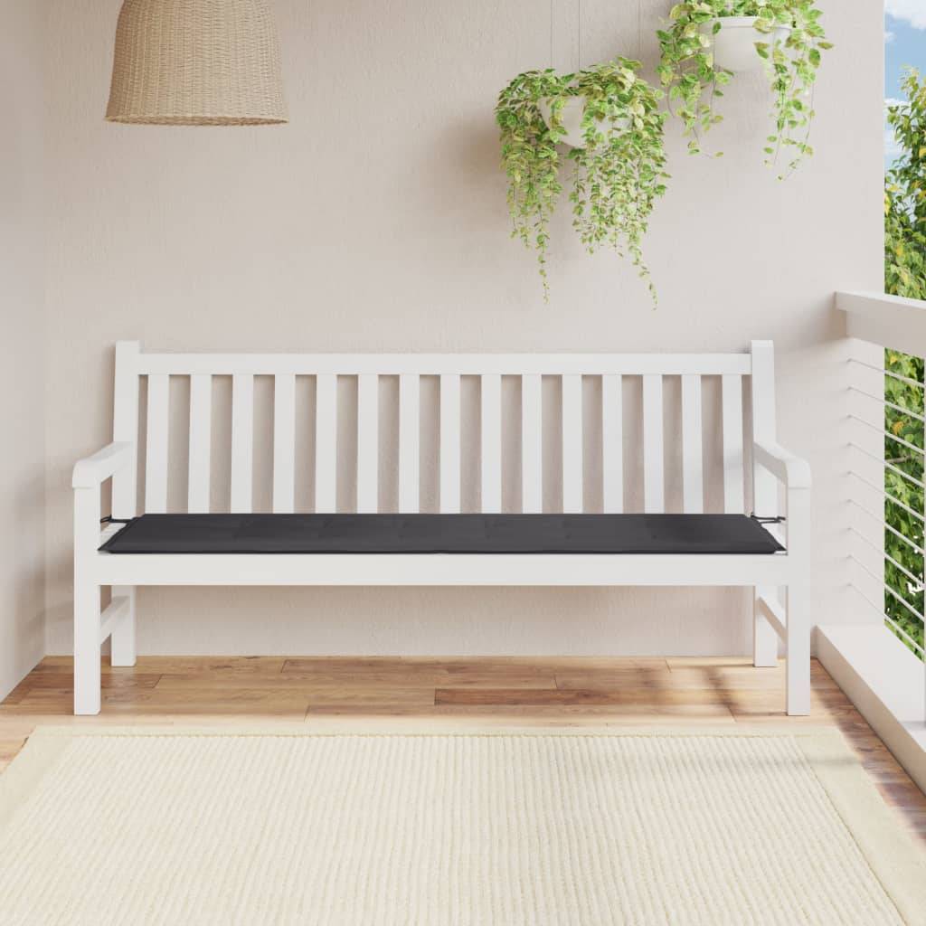 vidaXL Gartenbank-Auflage Anthrazit 180x50x3 cm Oxford-Gewebe