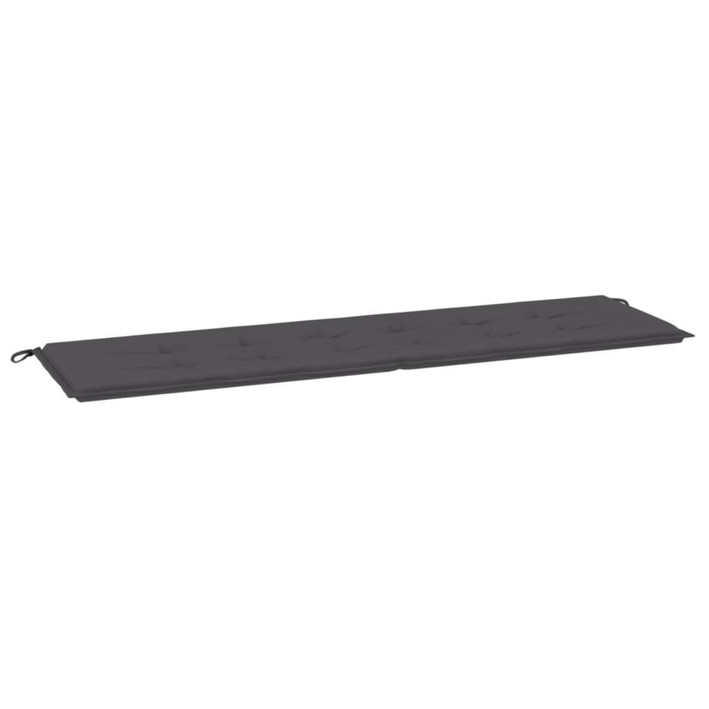 vidaXL Gartenbank-Auflage Anthrazit 180x50x3 cm Oxford-Gewebe