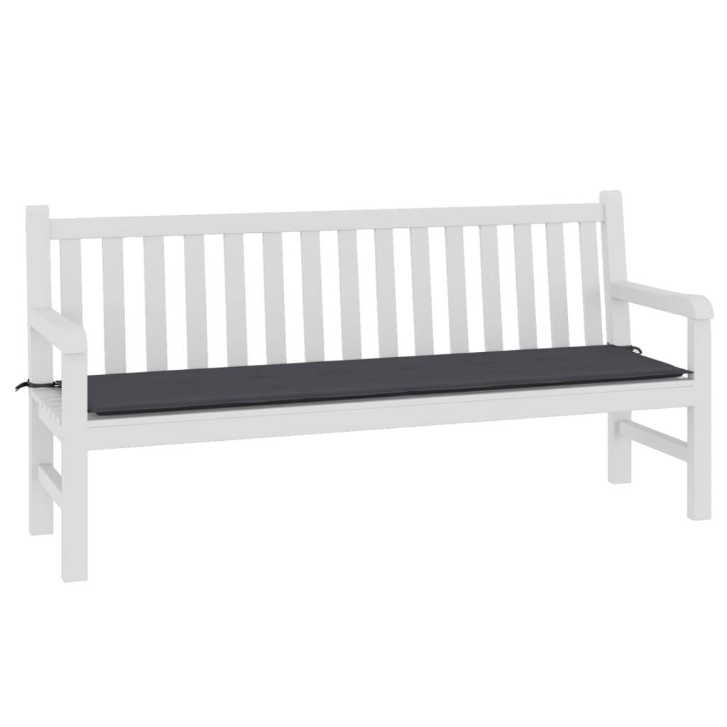 vidaXL Gartenbank-Auflage Anthrazit 180x50x3 cm Oxford-Gewebe