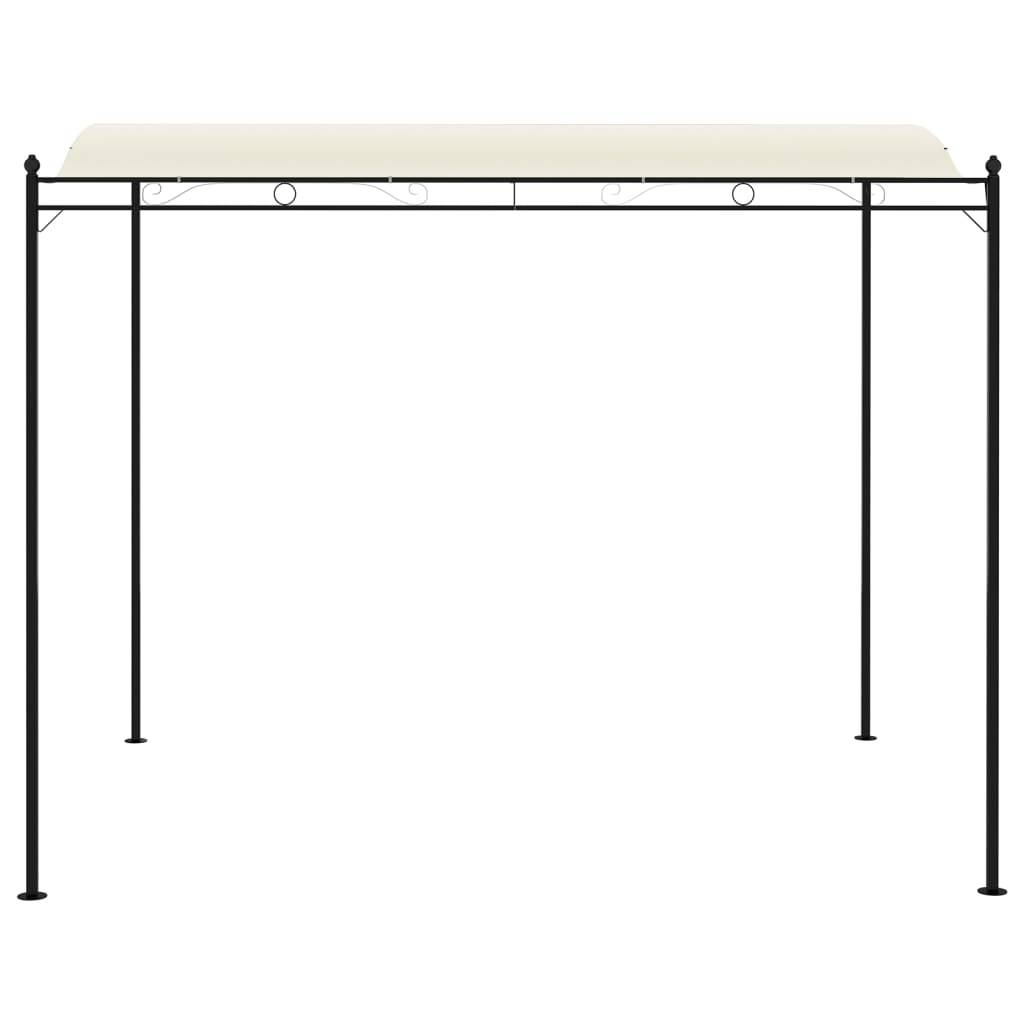 vidaXL Pavillon Stoff Cremeweiß