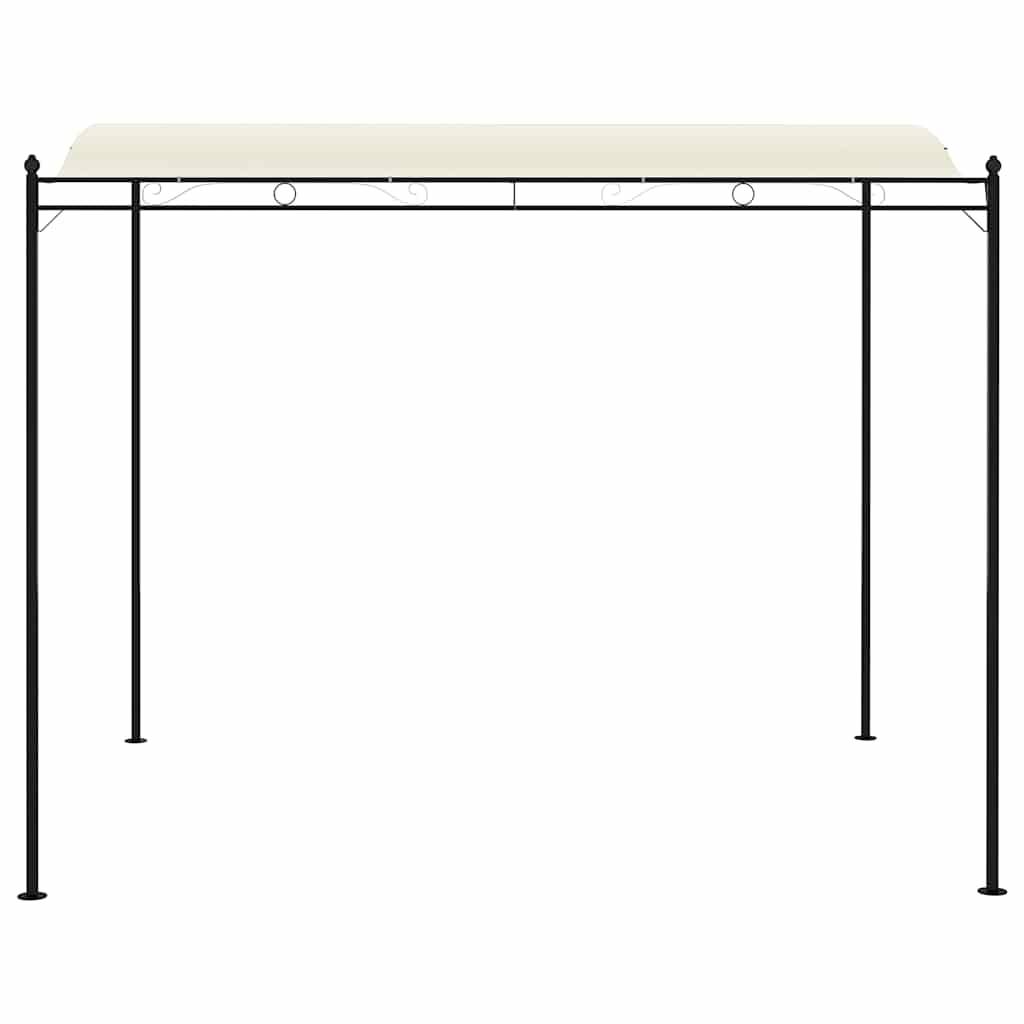 vidaXL Pavillon Stoff Cremeweiß