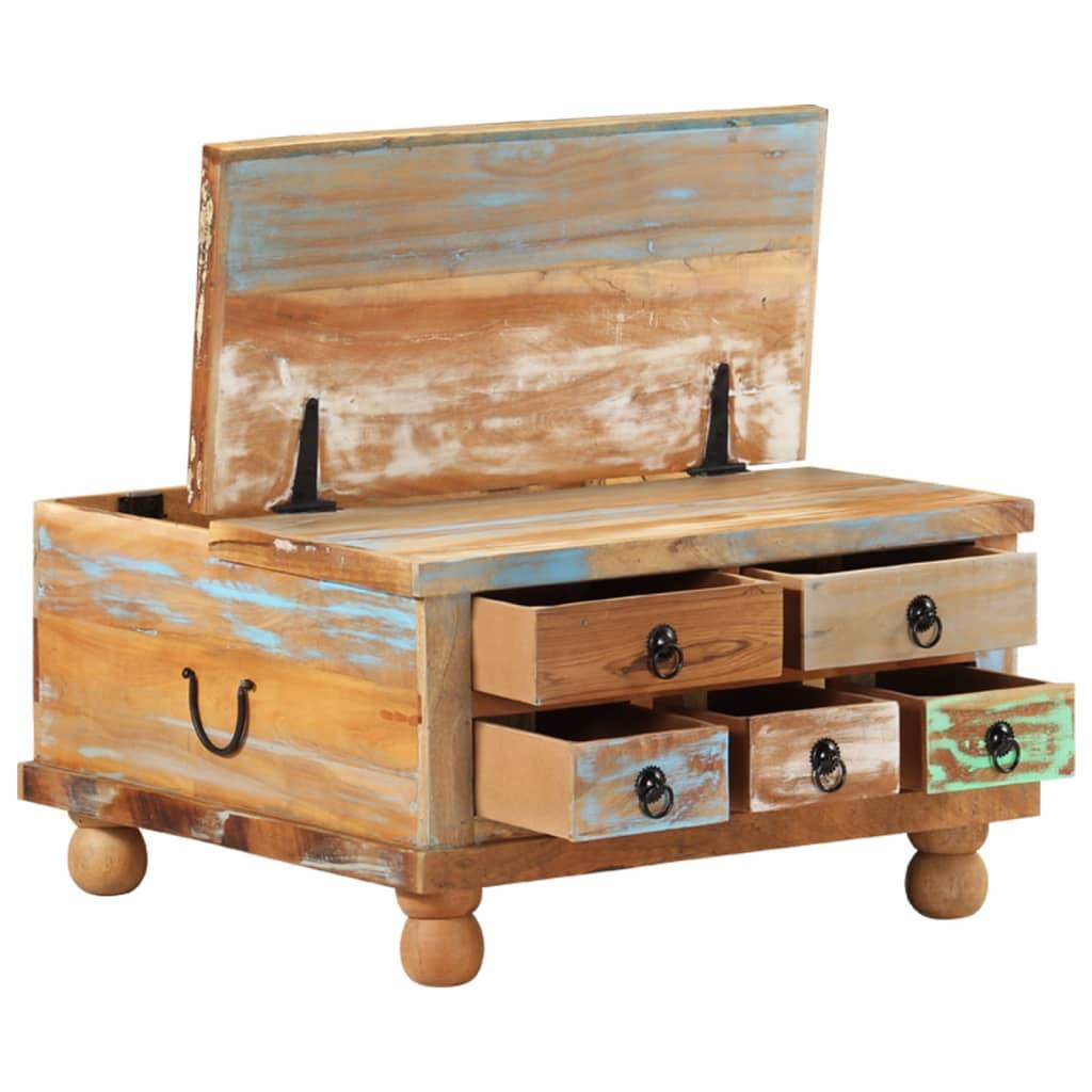 vidaXL Couchtisch Altholz 70x70x38 cm