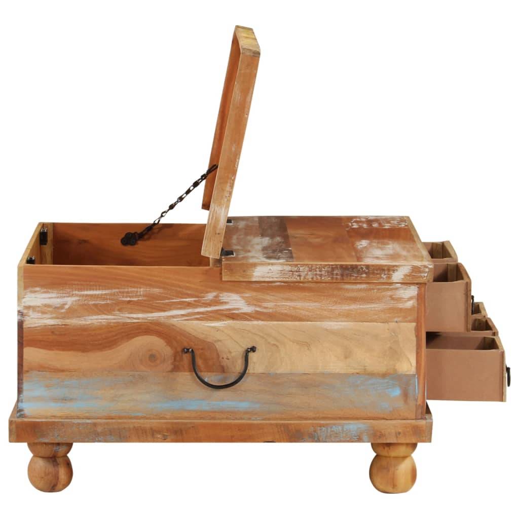 vidaXL Couchtisch Altholz 70x70x38 cm