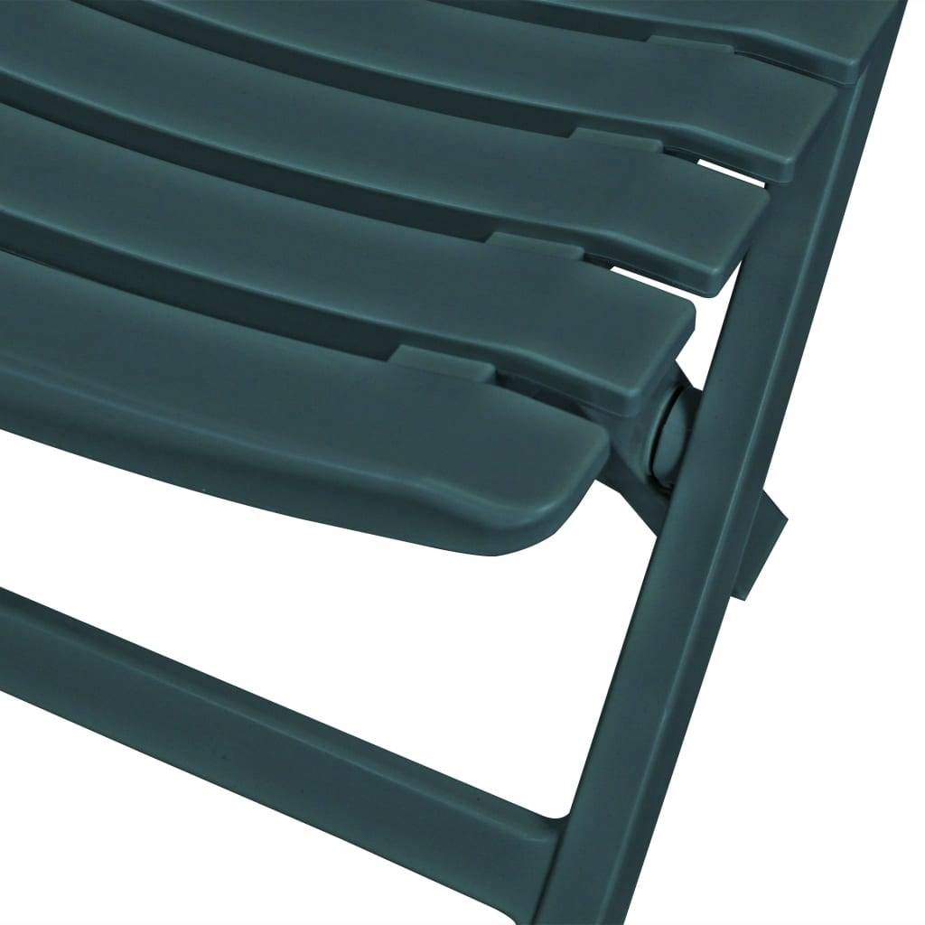 vidaXL 3-tlg. Bistro-Set Klappbar Kunststoff Grün