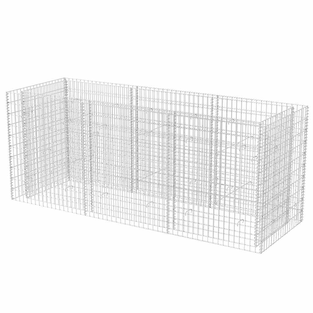 vidaXL Gabionen-Hochbeet Stahl 270×90×100 cm