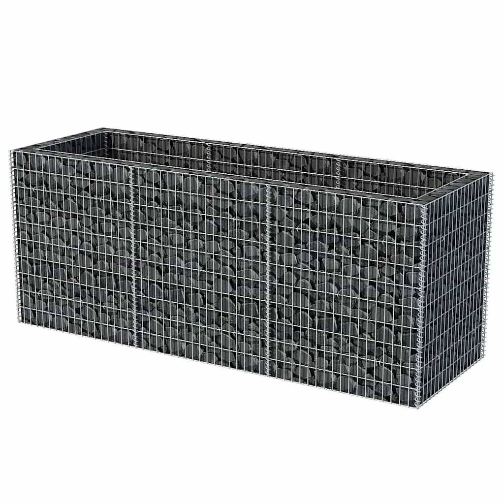 vidaXL Gabionen-Hochbeet Stahl 270×90×100 cm