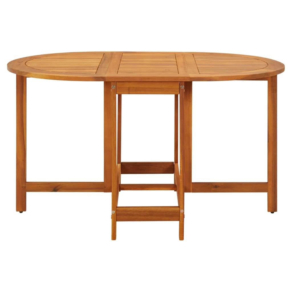 vidaXL Gartentisch 130x90x72 cm Massivholz Akazie