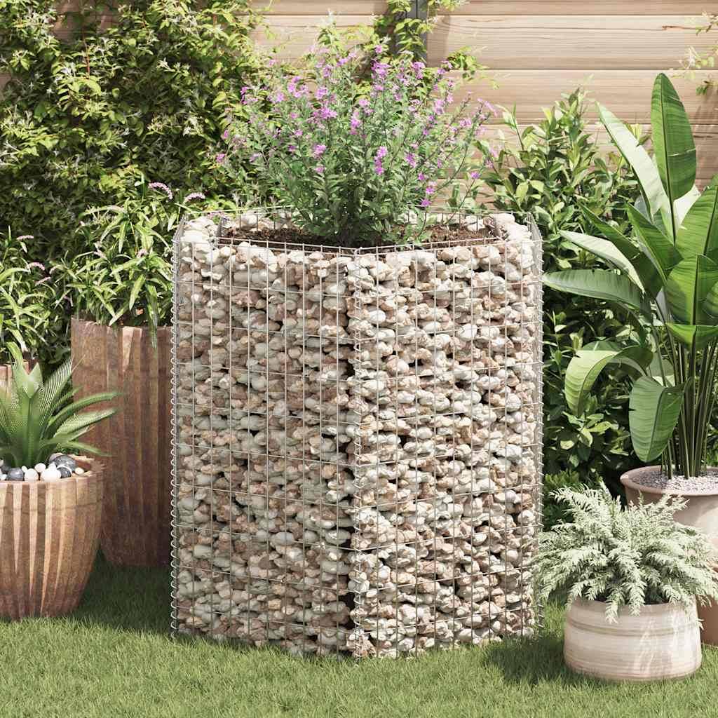 vidaXL Sechseckiges Gabionen-Hochbeet 100×90×100 cm
