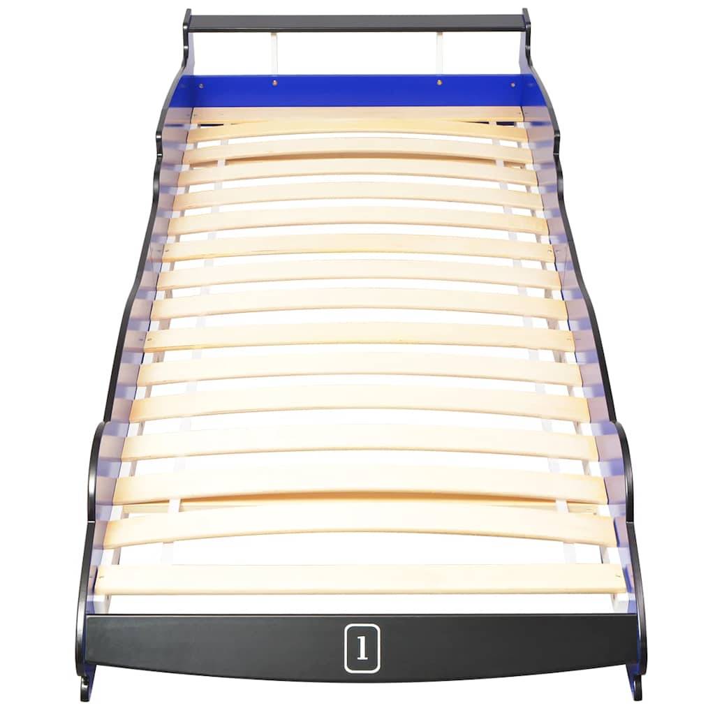 vidaXL Kinder Rennwagen-Bett 90x200 cm Blau