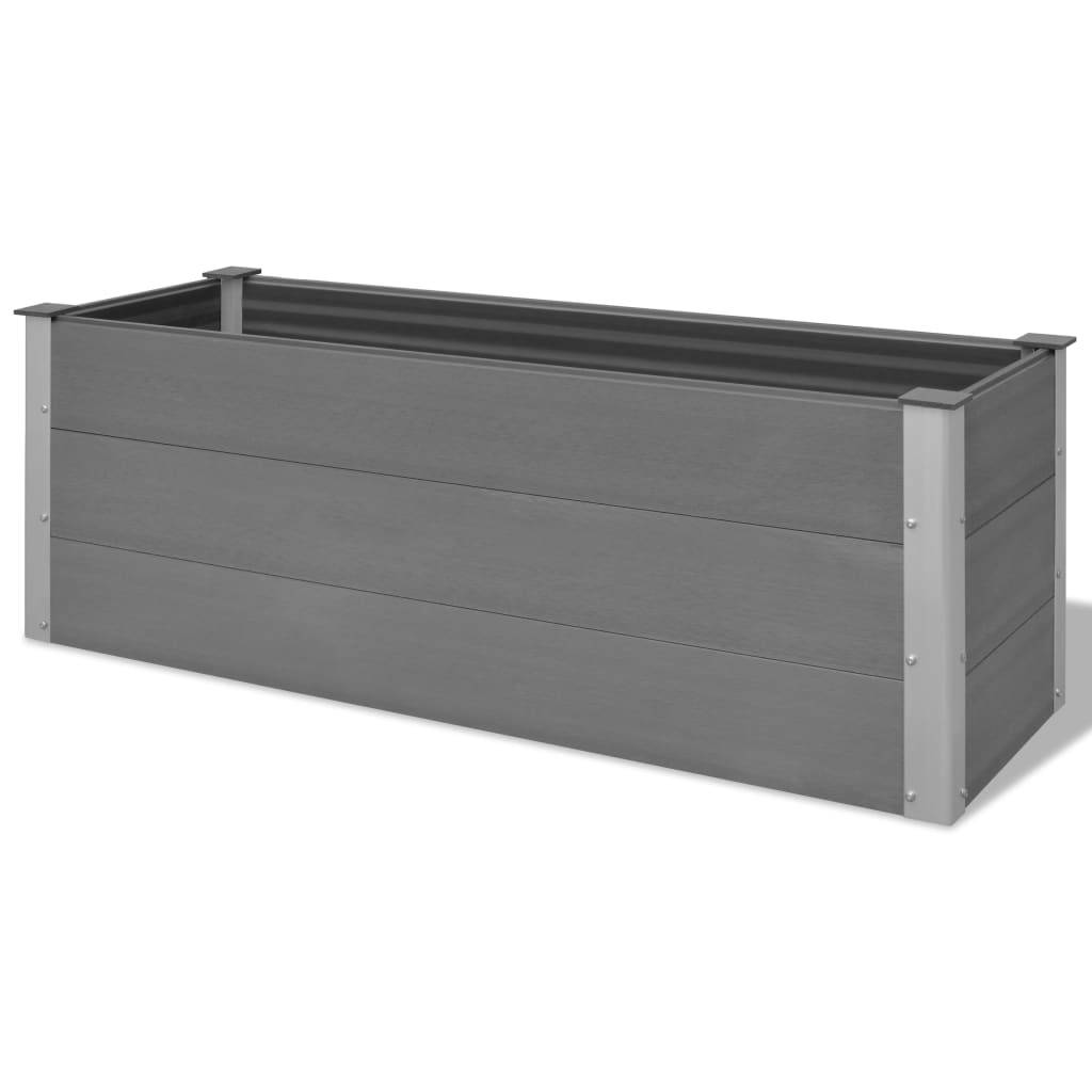 vidaXL Garten-Hochbeet WPC 150 x 50 x 54 cm Grau