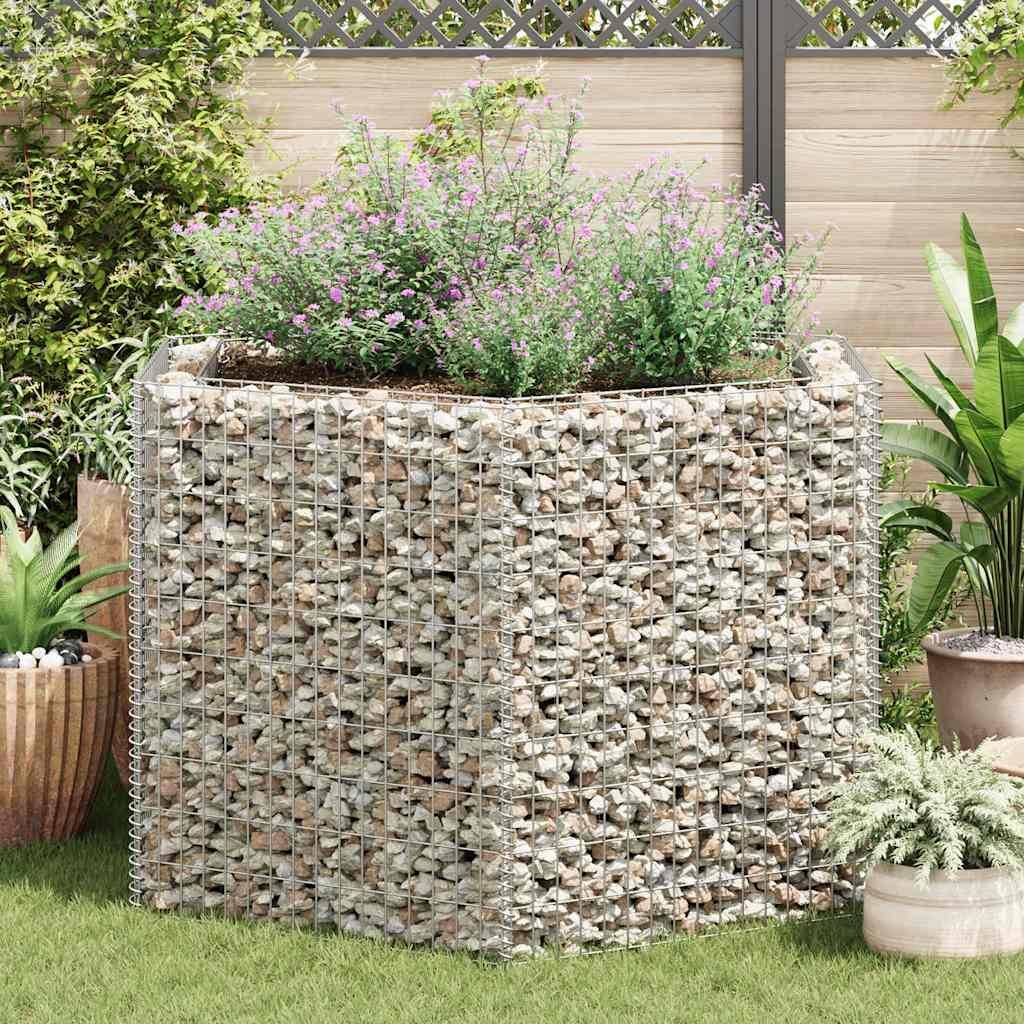 vidaXL Sechseckiges Gabionen-Hochbeet 160×140×100 cm