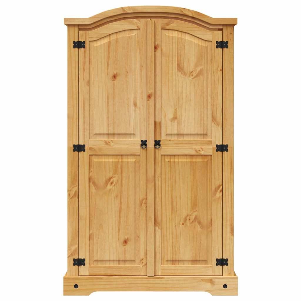 vidaXL Kleiderschrank Mexiko-Stil Kiefernholz 2 Türen