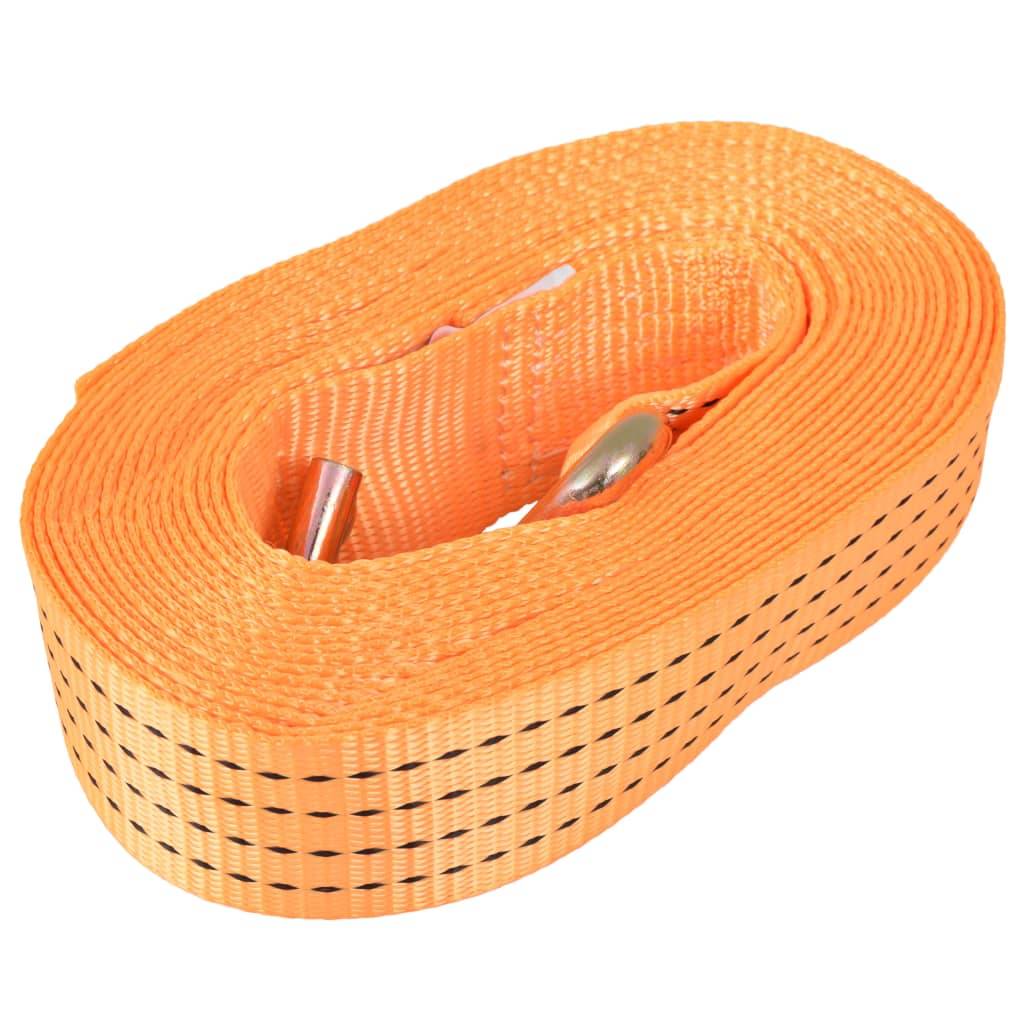 vidaXL Ratschen-Spanngurte 10 Stk. 2 Tonnen 8m×50mm Orange