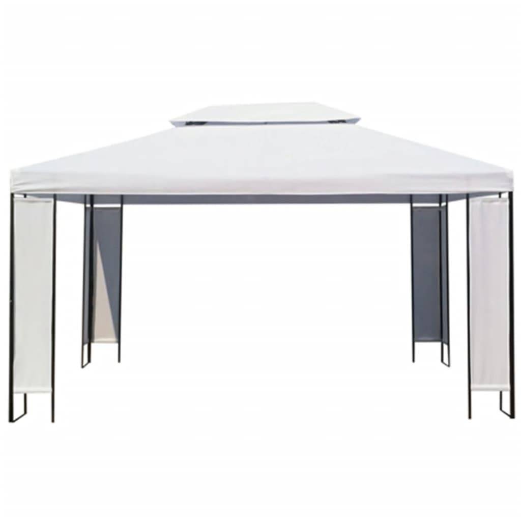 vidaXL Gartenpavillon Weiß 3×4 m