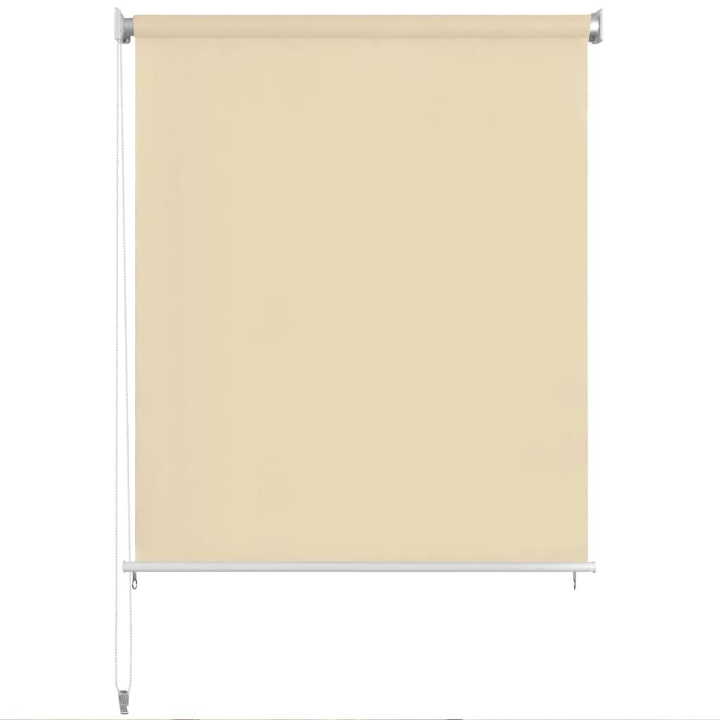 vidaXL Außenrollo 180 x 140 cm Cremeweiß