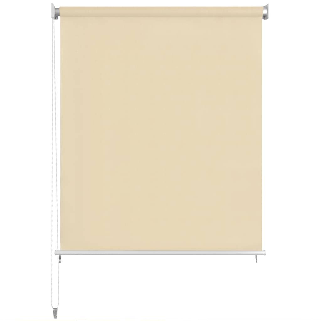 vidaXL Außenrollo 300 x 140 cm Cremeweiß