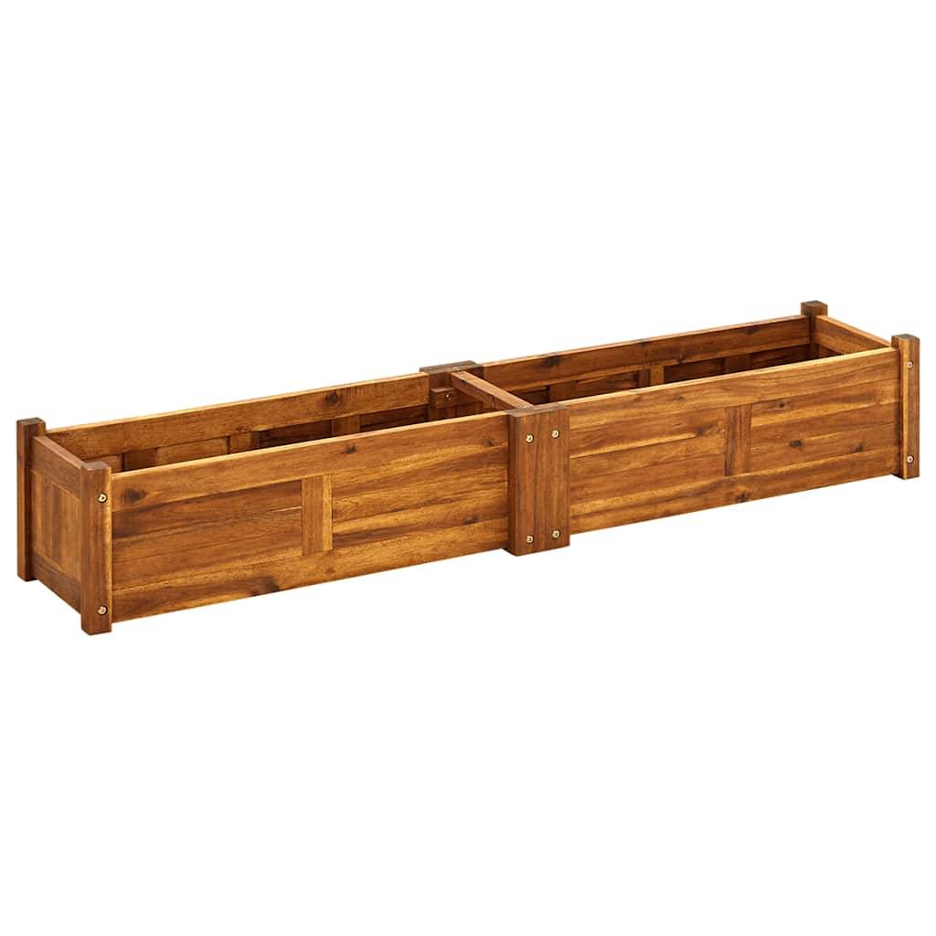 vidaXL Garten-Hochbeet Akazienholz 150x30x25 cm