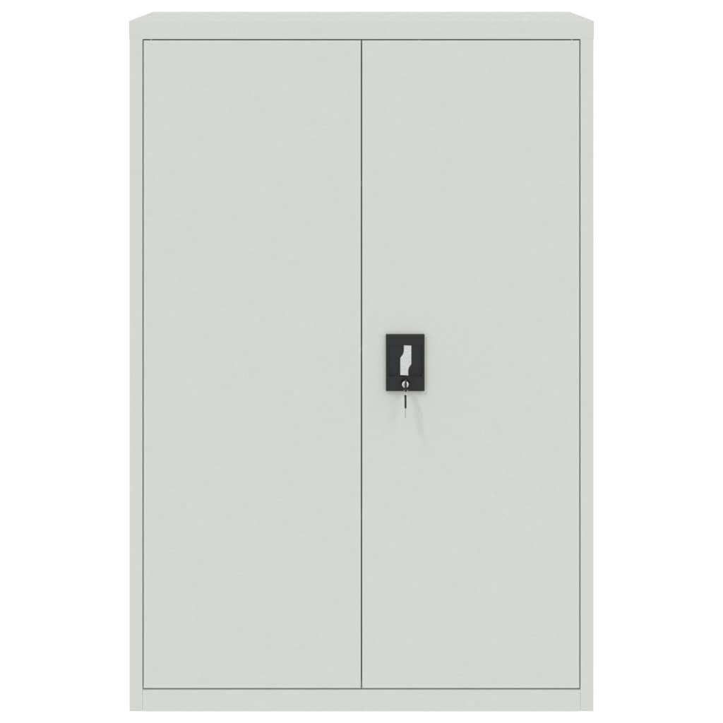vidaXL Aktenschrank 90×40×140 cm Stahl Grau