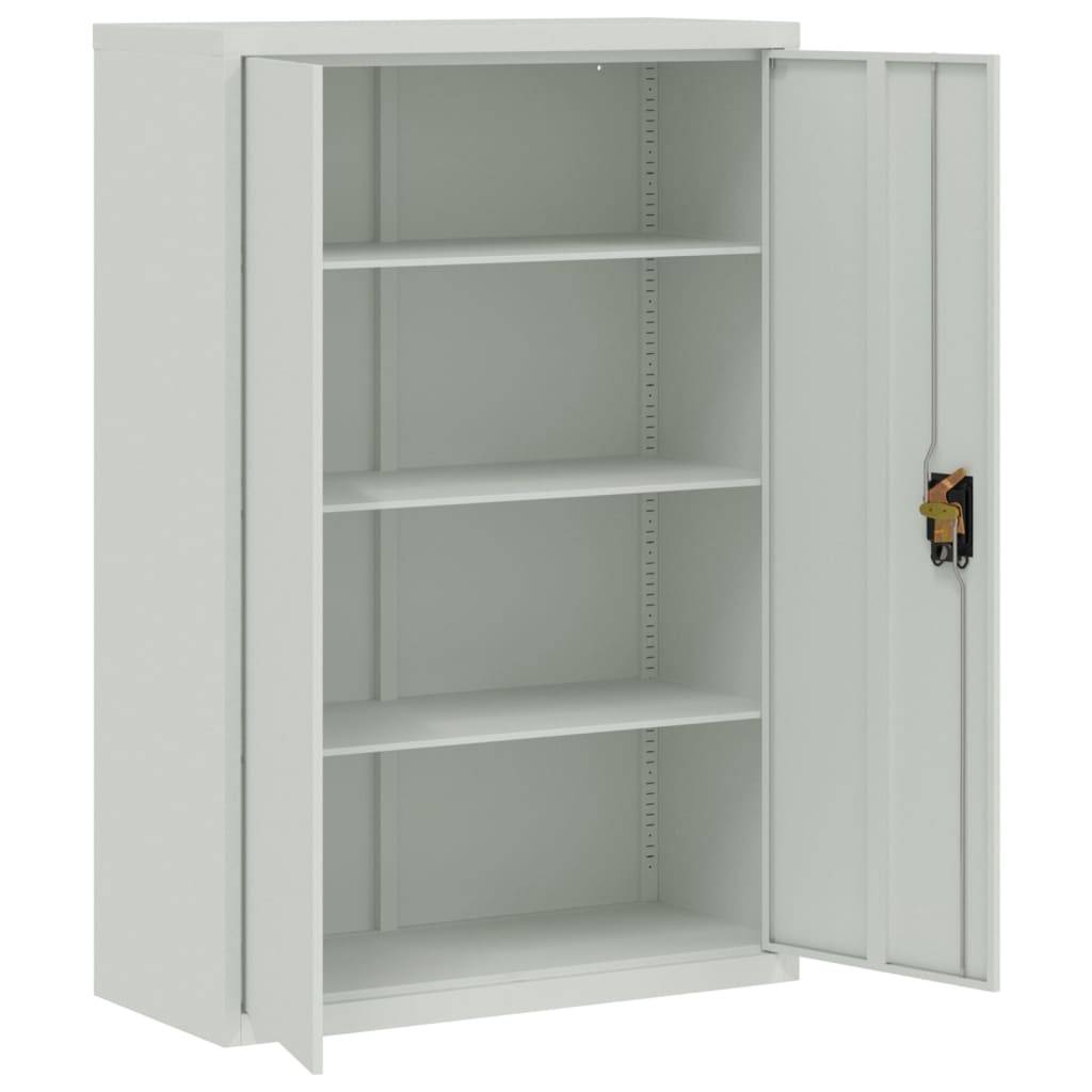 vidaXL Aktenschrank 90×40×140 cm Stahl Grau