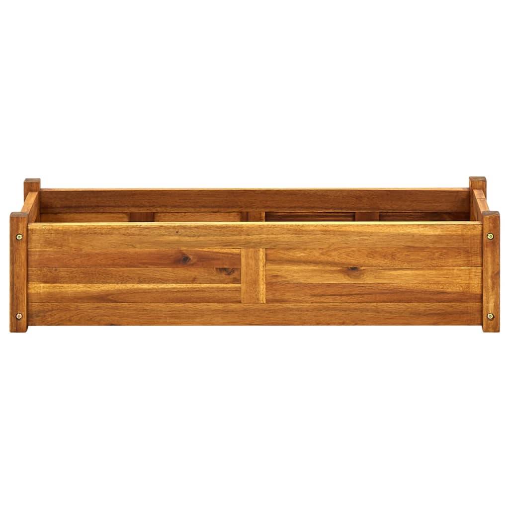 vidaXL Garten-Hochbeet Akazienholz 100x30x25 cm