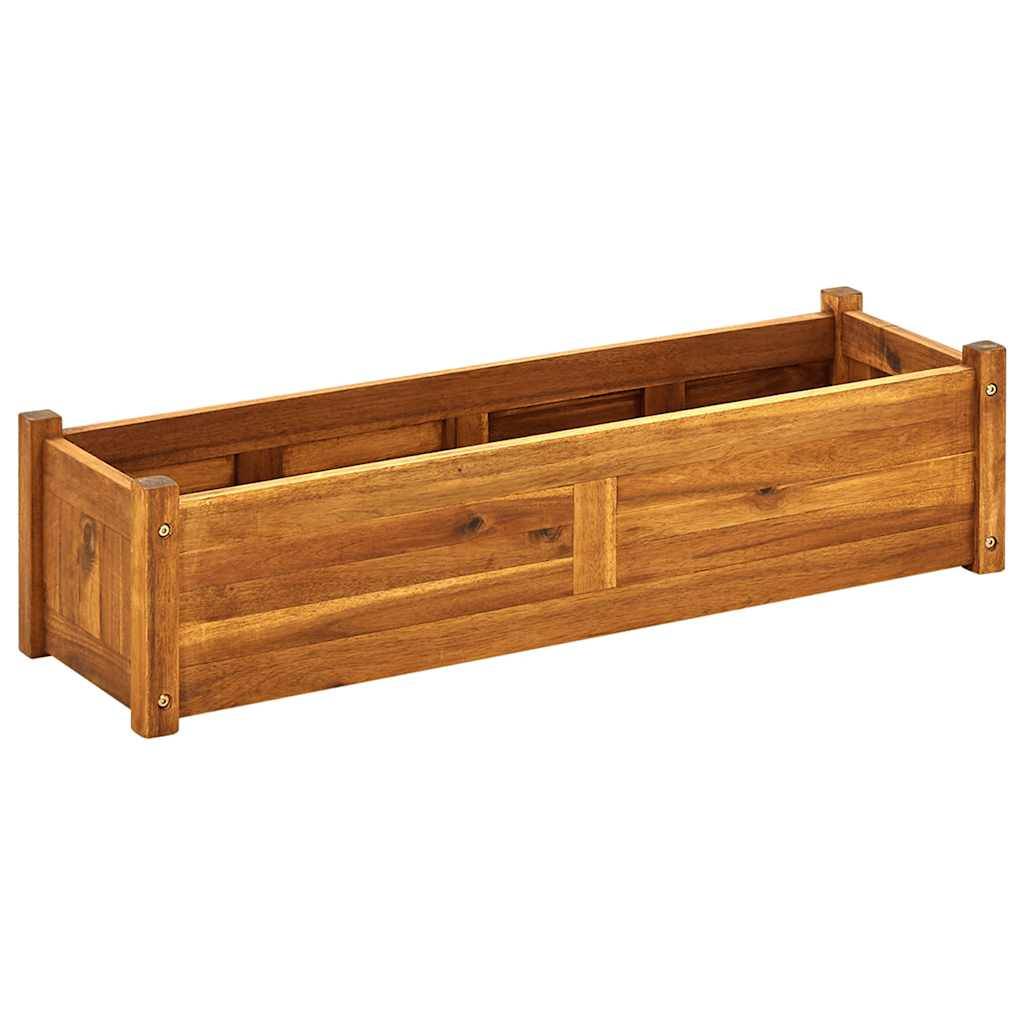 vidaXL Garten-Hochbeet Akazienholz 100x30x25 cm