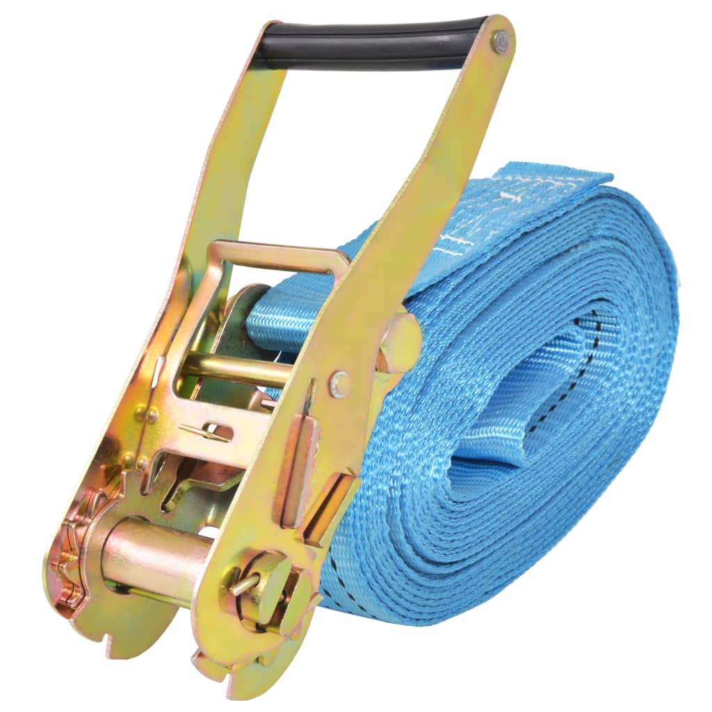 vidaXL Ratschen-Spanngurte 4 Stk. 4 Tonnen 8m×50mm Blau