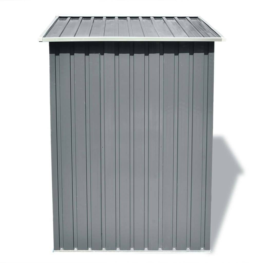 vidaXL Gartenschuppen Grau Metall 204 x 132 x 186 cm