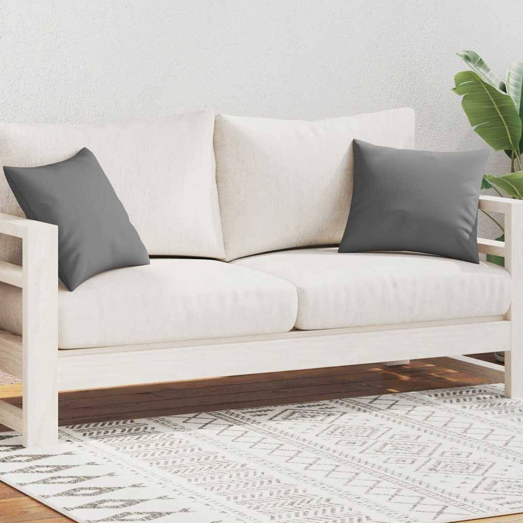 vidaXL Gartenkissen 2 Stk. 45 x 45 cm Grau