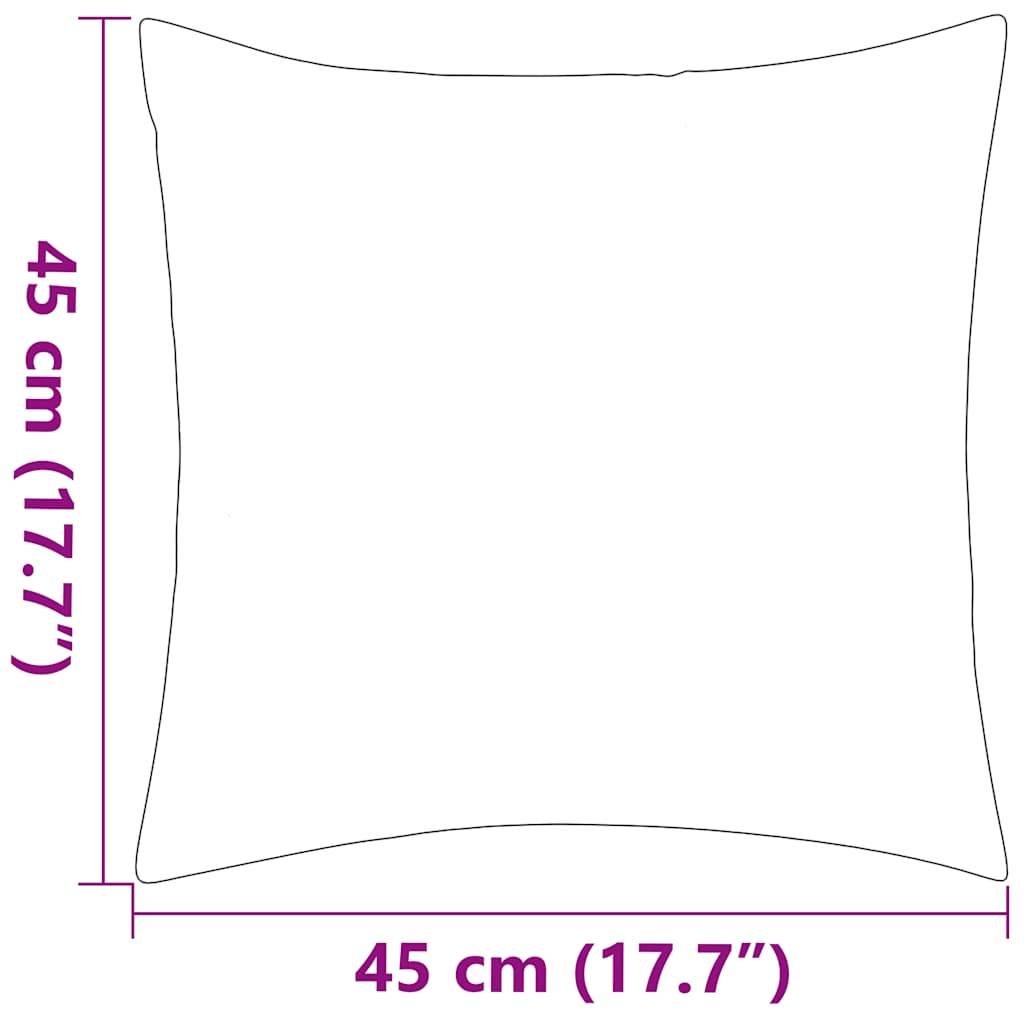 vidaXL Gartenkissen 2 Stk. 45 x 45 cm Grau