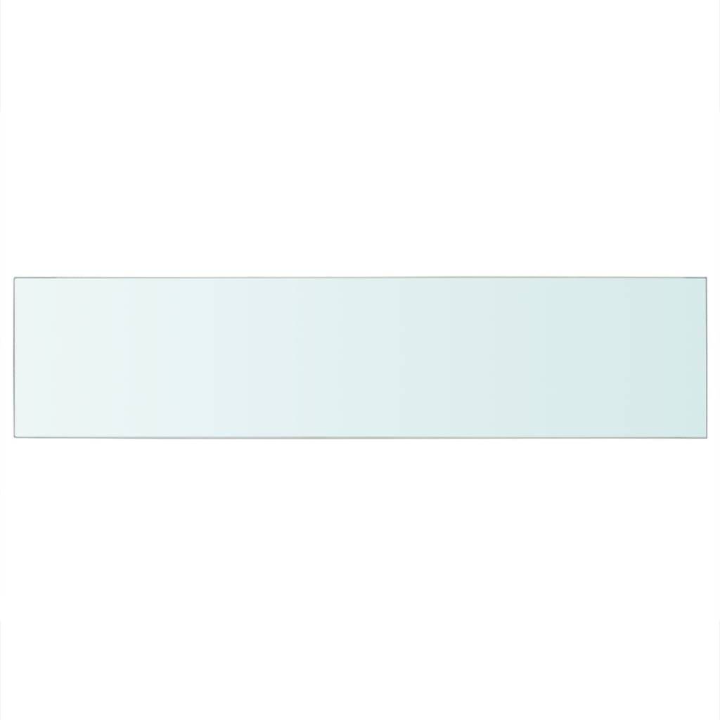 vidaXL Regalboden Glas Transparent 110x25 cm