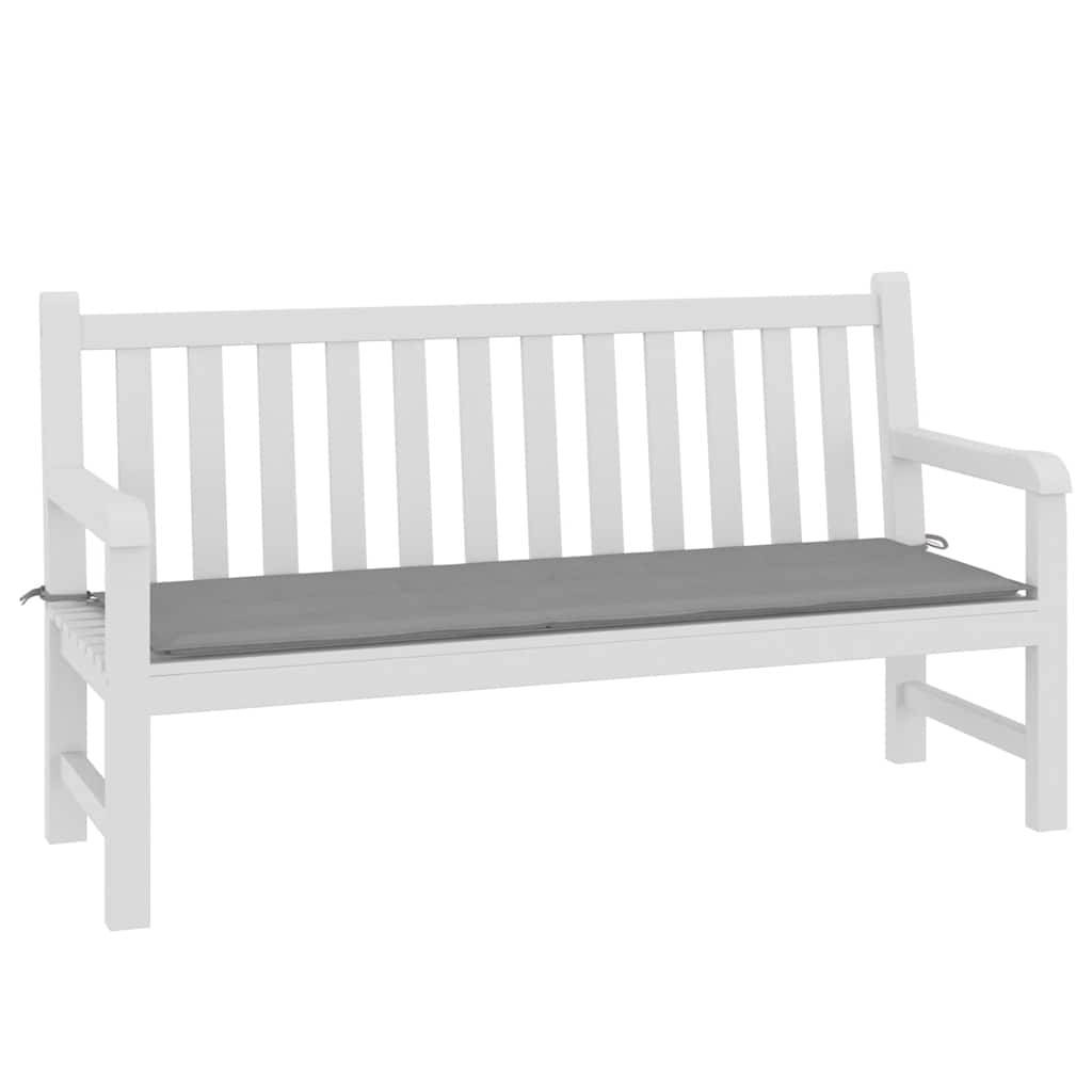 vidaXL Gartenbank-Auflage Grau 150x50x4 cm Oxford-Gewebe