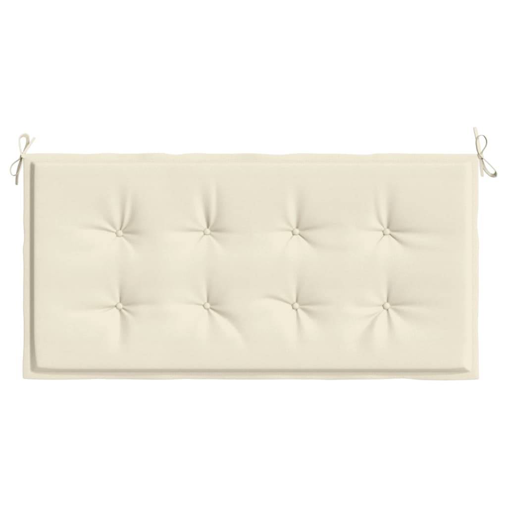 vidaXL Gartenbank-Auflage Creme 120x50x3 cm Oxford-Gewebe