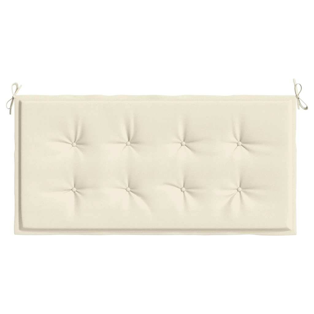 vidaXL Gartenbank-Auflage Creme 100x50x4 cm Oxford-Gewebe