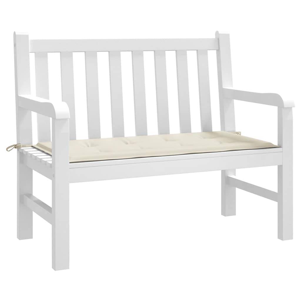 vidaXL Gartenbank-Auflage Creme 100x50x4 cm Oxford-Gewebe