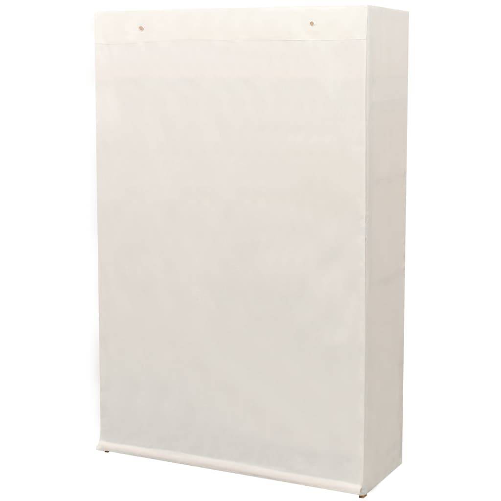 vidaXL Schrank Stoff und Kiefernholz 110 x 40 x 170 cm
