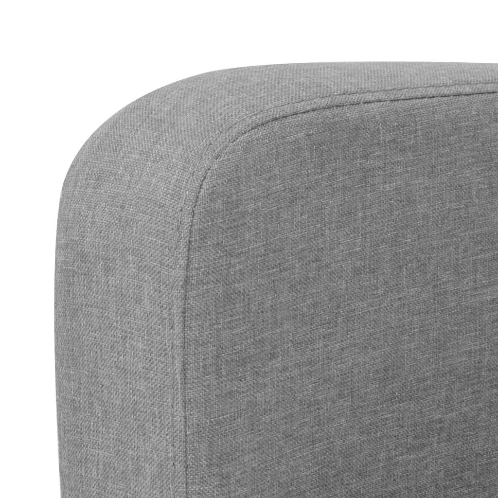 vidaXL Sofa 3-Sitzer 180x65x76 cm Hellgrau