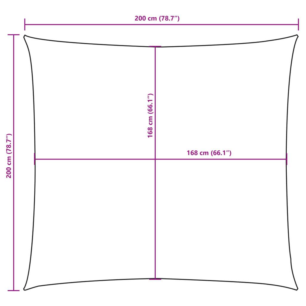 vidaXL Sonnensegel Oxfordgewebe Quadratisch 2 x 2 m Terracotta