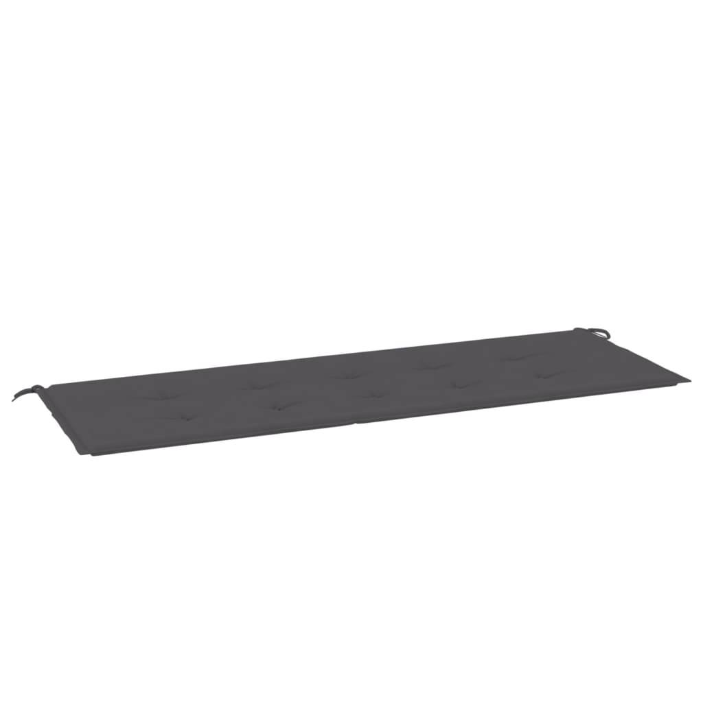 vidaXL Gartenbank-Auflage Anthrazit 150x50x3 cm Oxford-Gewebe