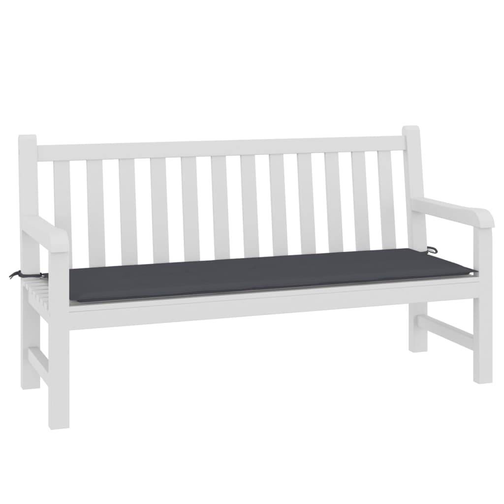 vidaXL Gartenbank-Auflage Anthrazit 150x50x3 cm Oxford-Gewebe