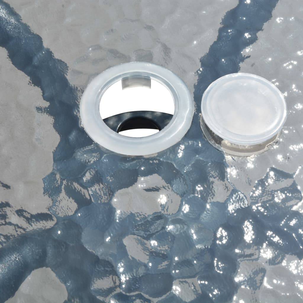 vidaXL 5-tlg. Garten-Essgruppe Stahl Schwarz