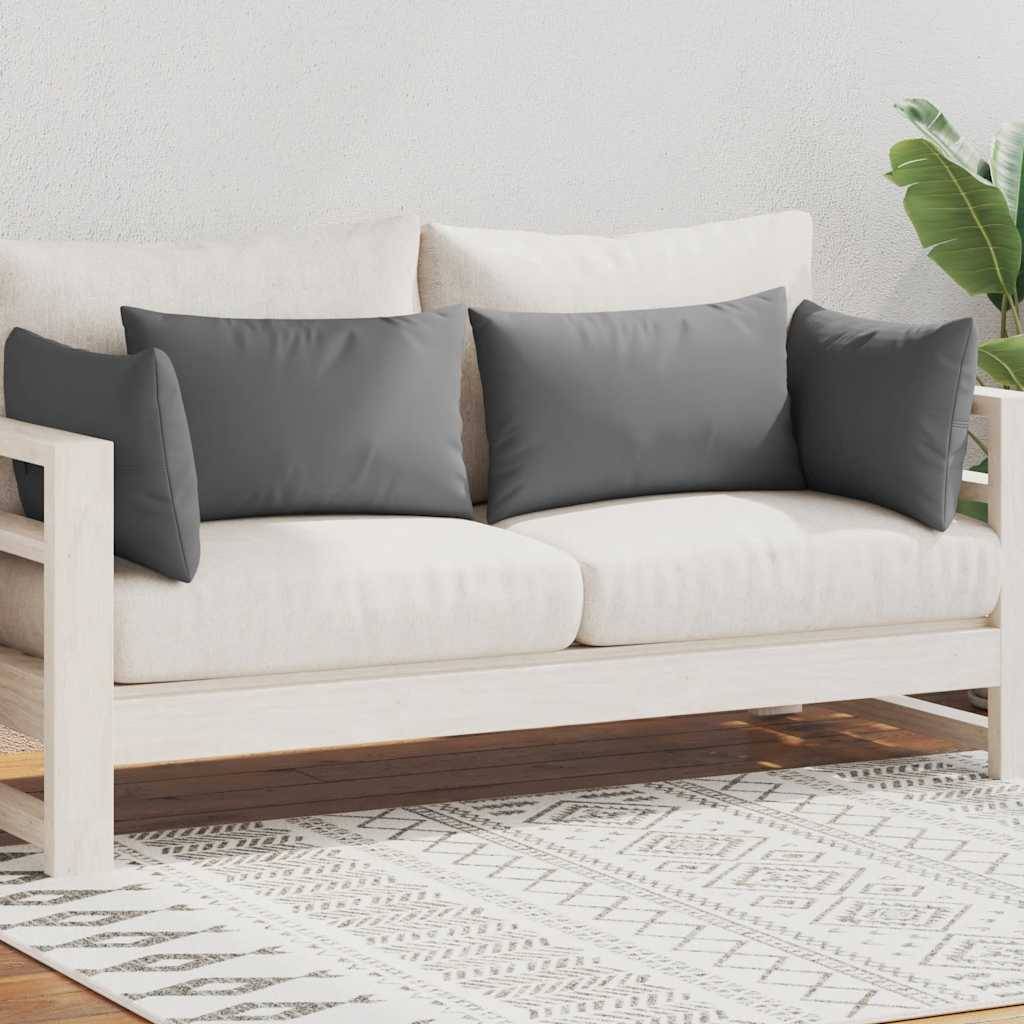 vidaXL Gartenkissen 4 Stk. 60 x 40 cm Grau