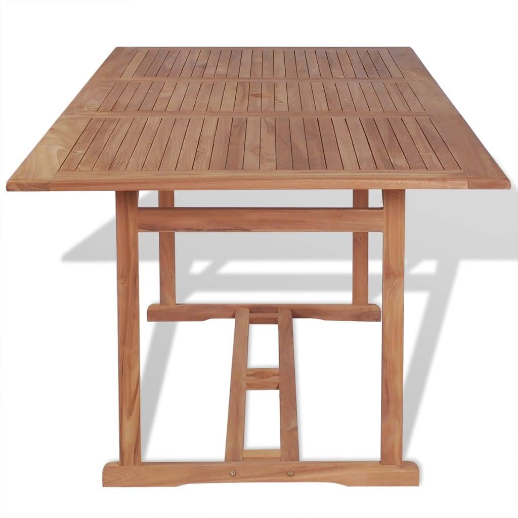 vidaXL Gartentish 180x90x75 cm Teak Massivholz