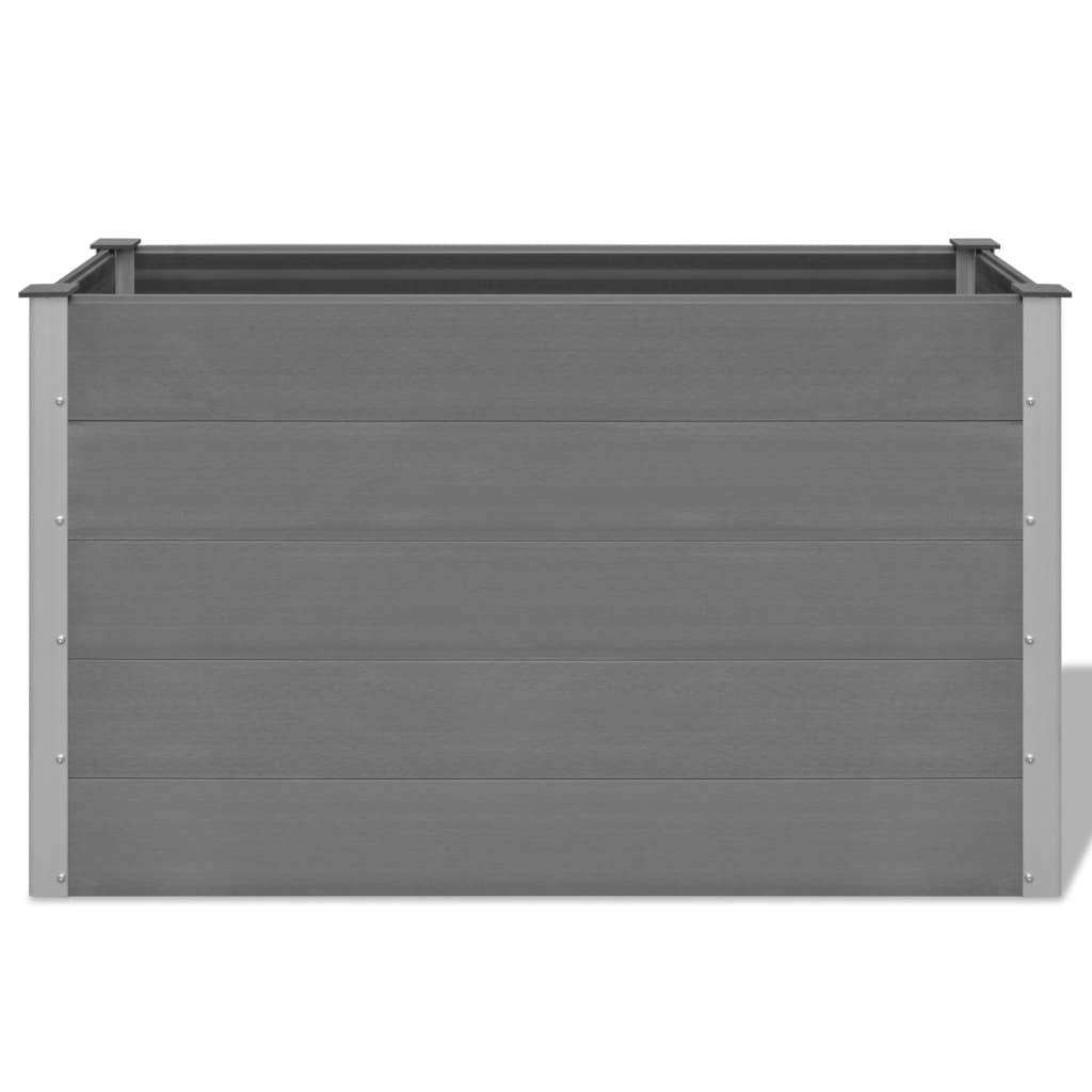 vidaXL Garten-Hochbeet WPC 150 x 50 x 91 cm Grau
