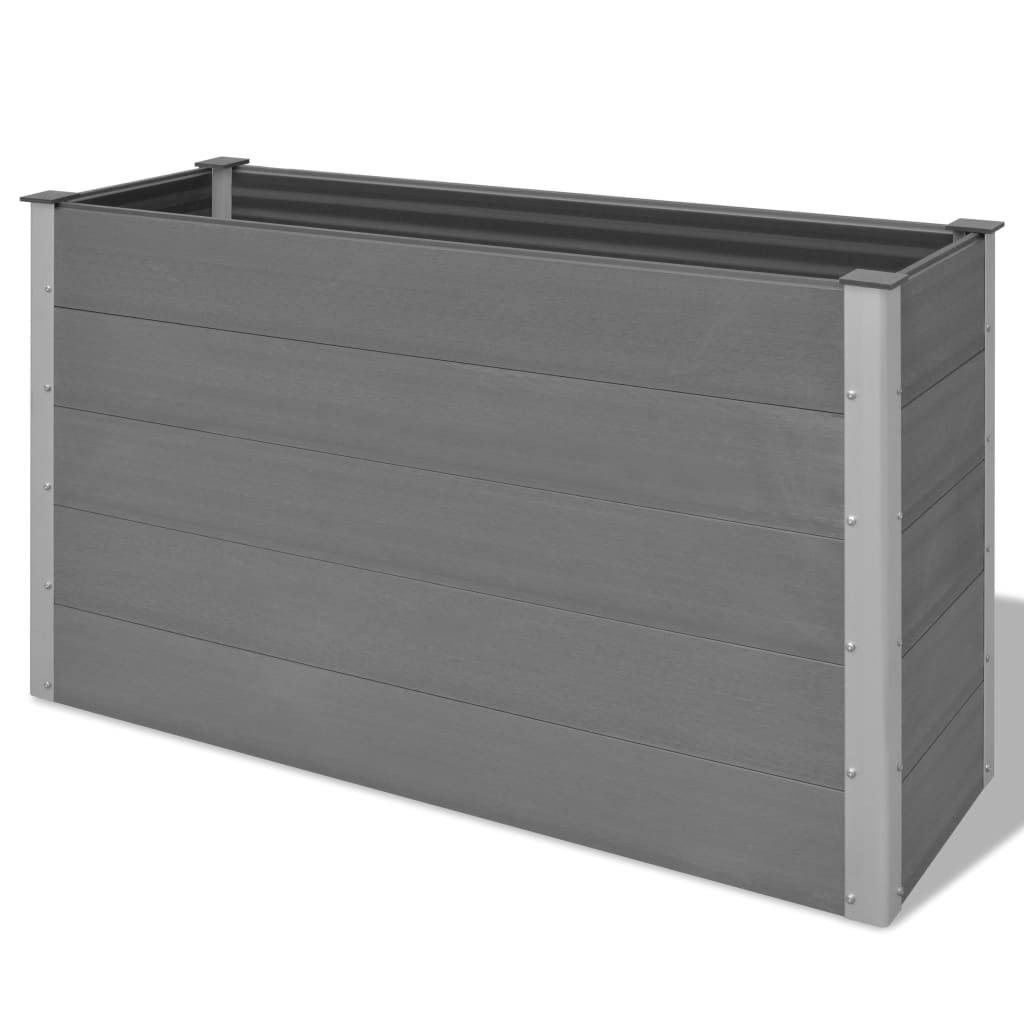 vidaXL Garten-Hochbeet WPC 150 x 50 x 91 cm Grau