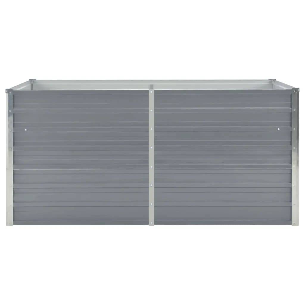 vidaXL Hochbeet 160 x 80 x 77 cm Verzinkter Stahl Grau