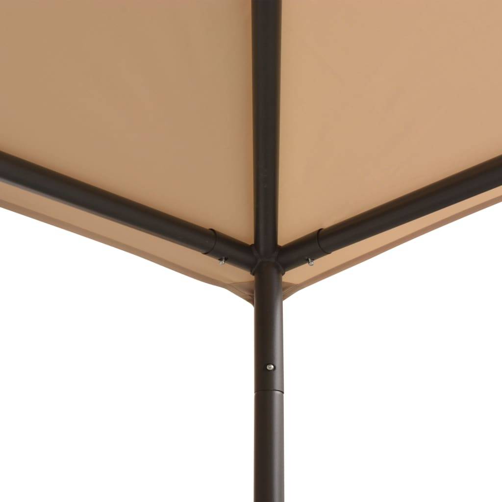 vidaXL Pavilion Partyzelt Überdachung 3x3 m Stahl Beige
