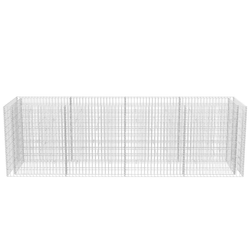 vidaXL Gabionen-Hochbeet Stahl 360×90×100 cm