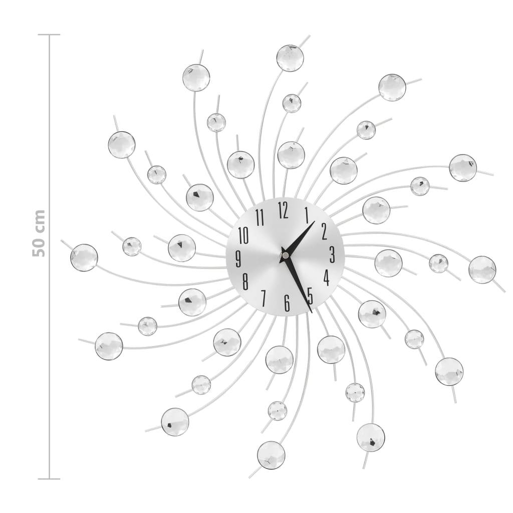 vidaXL Wanduhr mit Quarzwerk Modernes Design 50 cm